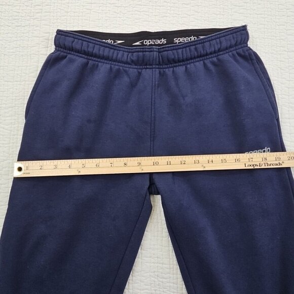 Speedo Joggers Men's Small Navy Blue Drawstring Pockets Elastic Waist 7720131 - Picture 9 of 13